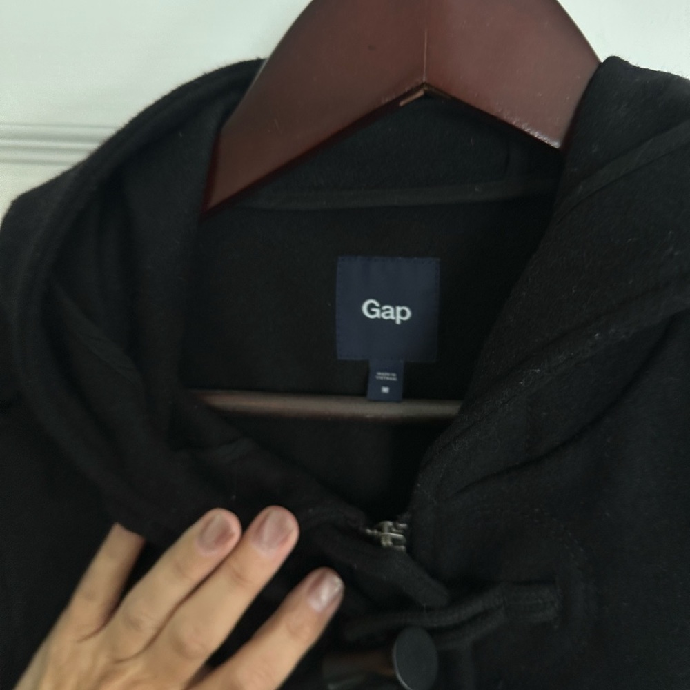 GAP Women's Black Toggle Pea Coat - Picture 6 of 9